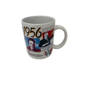 Peacock Papers 1956 A Banner Year History Mug Elvis Eisenhower Marilyn Monroe